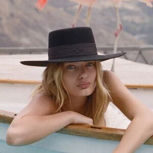 Lack Of Color Black Wide-Brim Sierra Hat